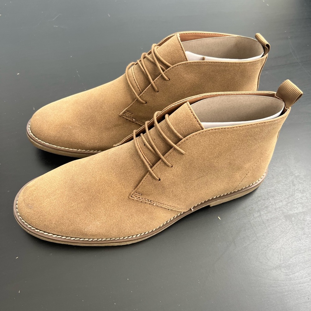 Tan mens Topman boots size 8